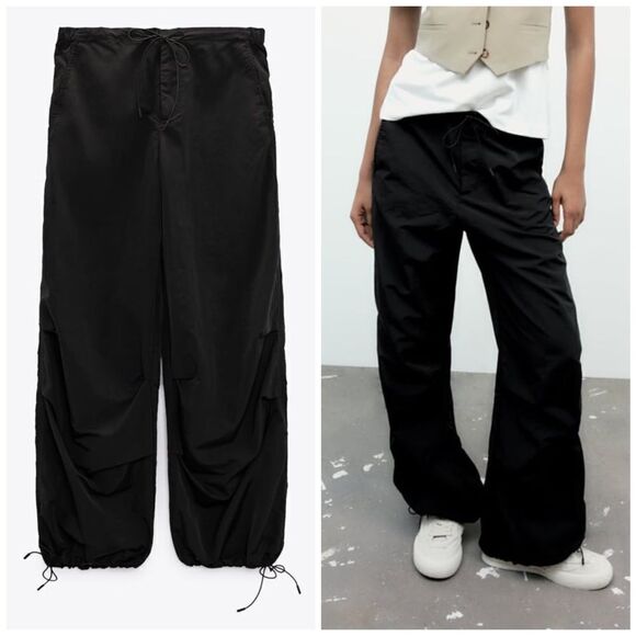 Zara Pants - Zara Parachute Pants New